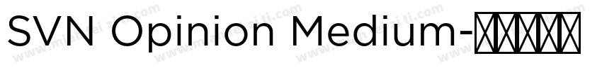 SVN Opinion Medium字体转换